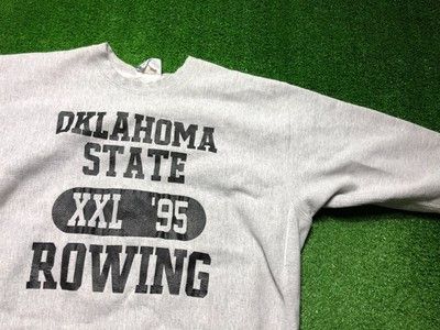 Vintage 90s Oklahoma State Rowing Men's Sweat Shirt Crew Neck Size 2XL Gray  | eBay | eBay US