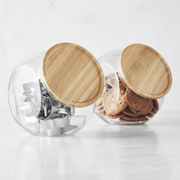 Hold Everything Angled Glass Jar | Williams-Sonoma