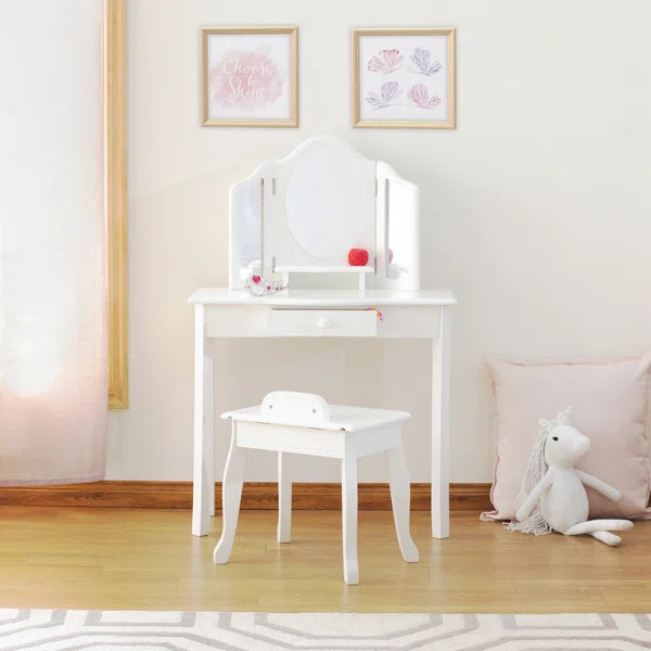 Matilda Kids Vanity Set with Mirror | Wayfair North America