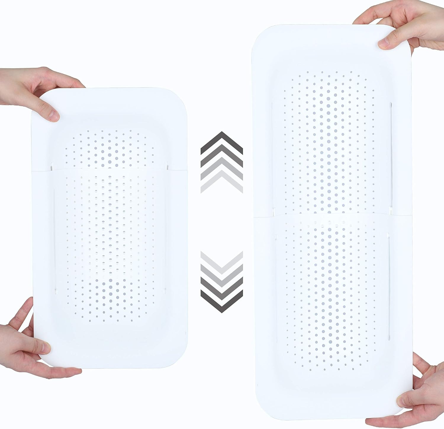 BLUE GINKGO Over the Sink Colander Strainer Basket - Wash Vegetables and Fruits, Drain Cooked Pas... | Amazon (US)