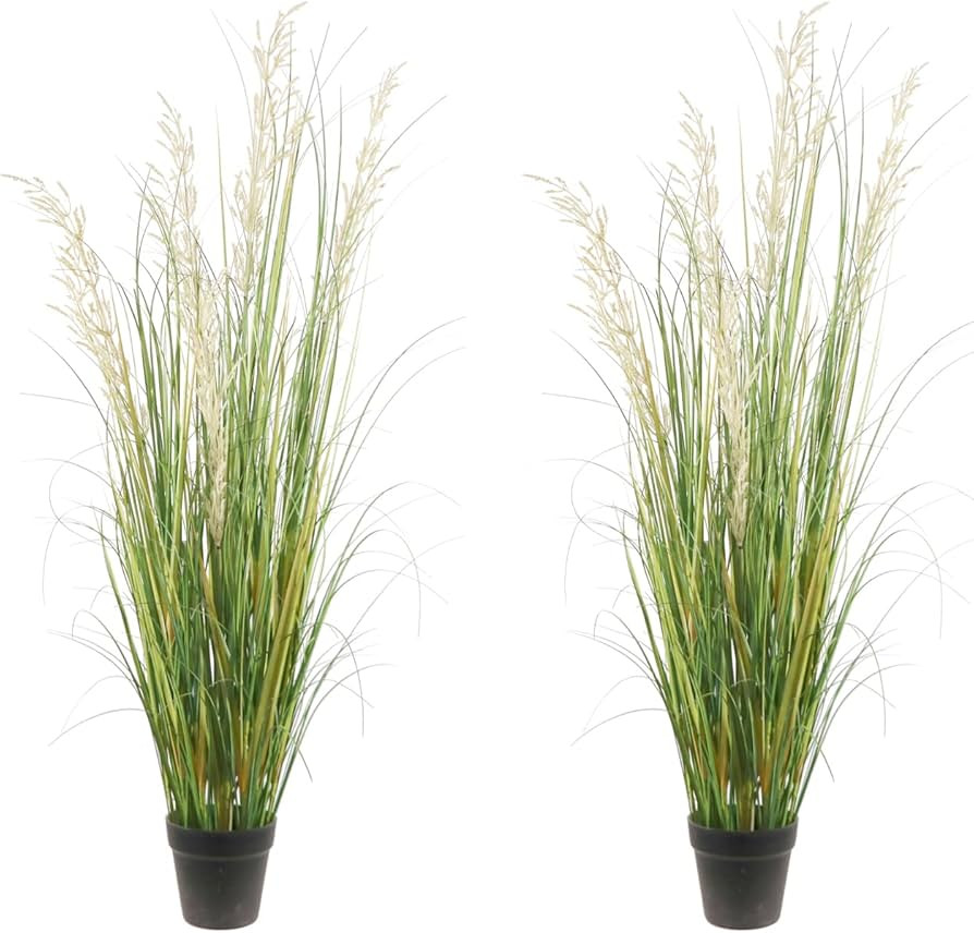 Artificial Plant 47in（2pack） Tall Artificial Grass Plant,Faux Plants Indoor Home Decorative A... | Amazon (US)