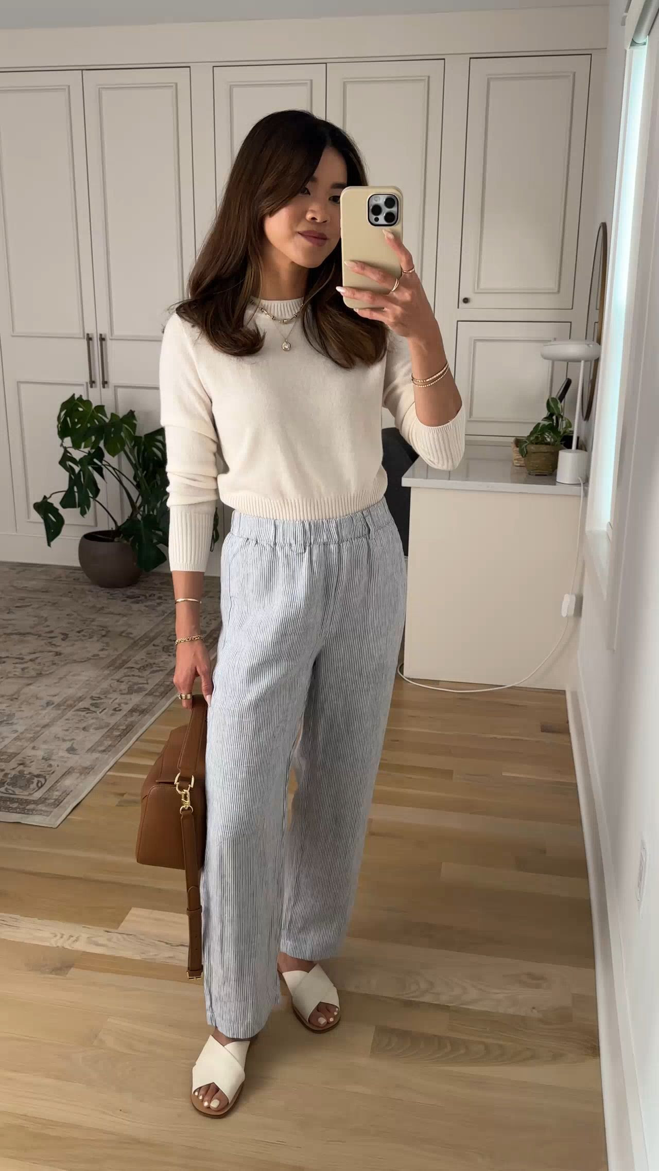 Are you looking for a lightweight summer sweater? This @Quince 100% Mongolian cashmere sweater is lightweight - the perfect transition sweater into the hotter months. 

Sizing info:
Quince 100% European Linen Pants - Size 0 in Blue Stripe
Quince Mongolian Cashmere Shrunken Crewneck Sweater - XS in Ivory

petite fashion, get dressed with me, outfit inspiration, ootd, nashville outfit, Nashville influencer, petite style, vacation style, casual outfits, mom style, petite pants, spring outfits, spring outfit info, spring pants, spring outfit idea, spring top, summer pants, quince pants, linen pants, spring sweater, spring shoes, summer sweater, petite linen pants, summer linen pants,  

 

#LTKootd #LTKSeasonal #LTKPetite