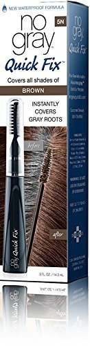 No Gray Quick Fix, Brown, Instantly Hide Gray Roots, Easy to Use 3 Comb Applicator, Compact & Tra... | Amazon (US)