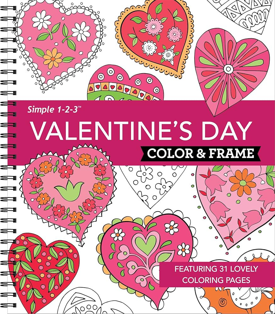 Color & Frame - Valentine’s Day (Coloring Book) | Amazon (US)