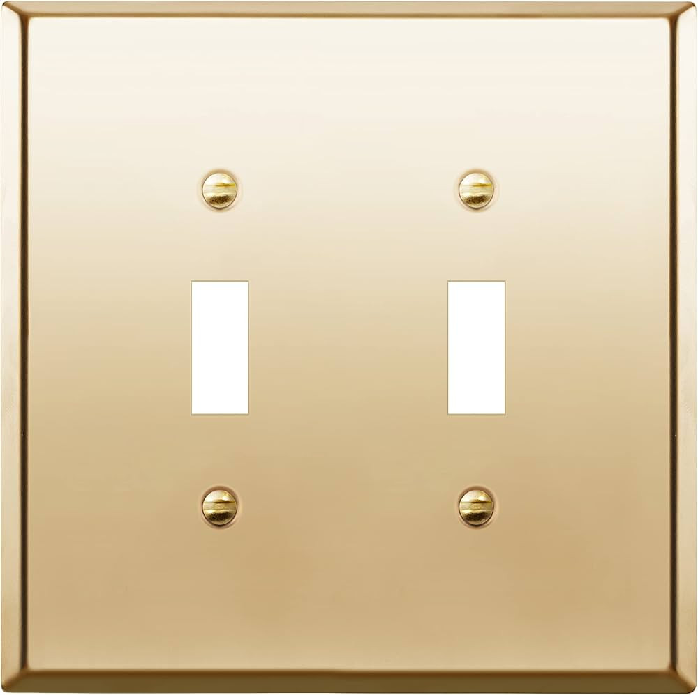 LIDER Toggle Light Switch Metal Wall Plate, Stainless Steel Switch Cover, Corrosion Resistant, Mi... | Amazon (US)