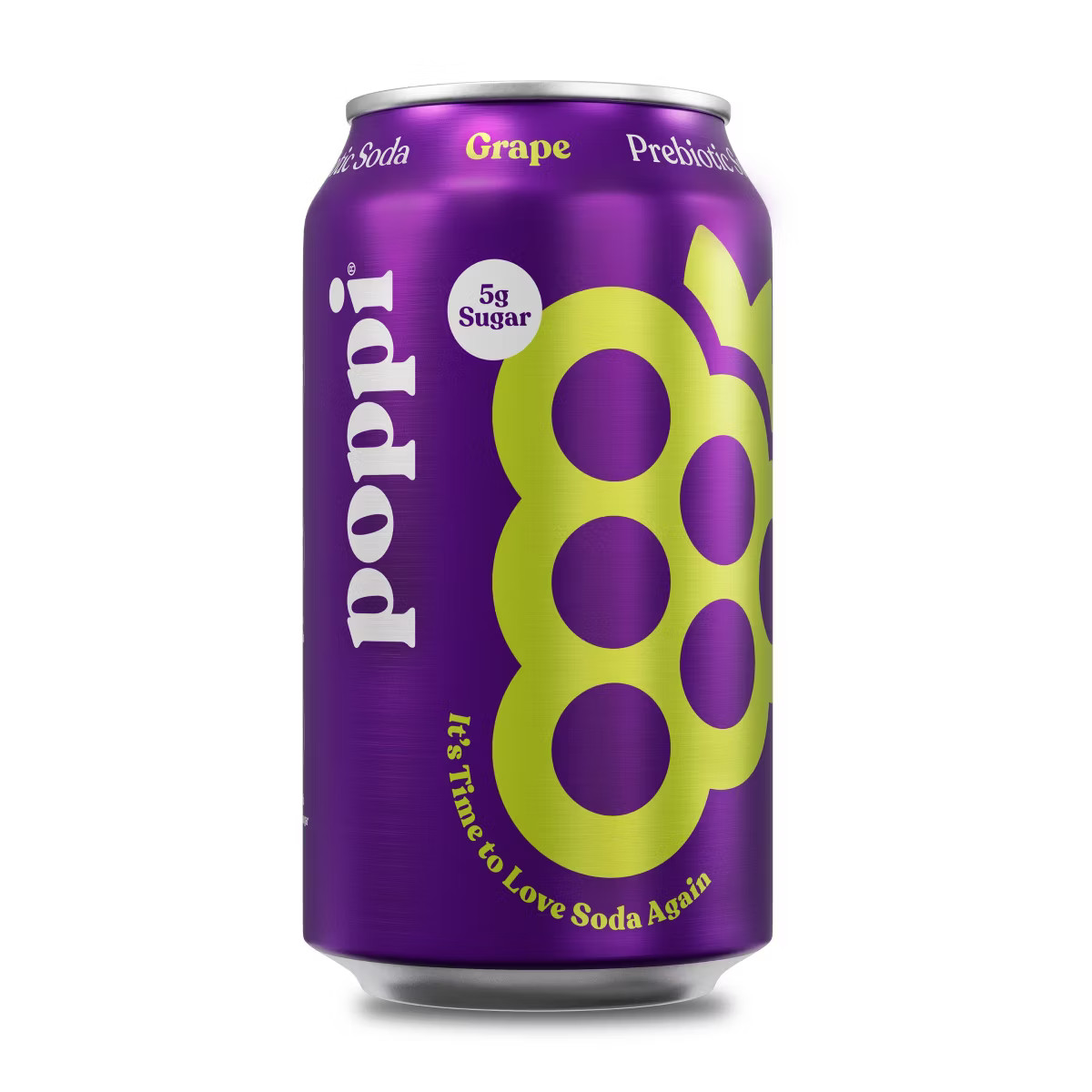 Poppi Grape Prebiotic Soda - 12 fl oz Can | Target