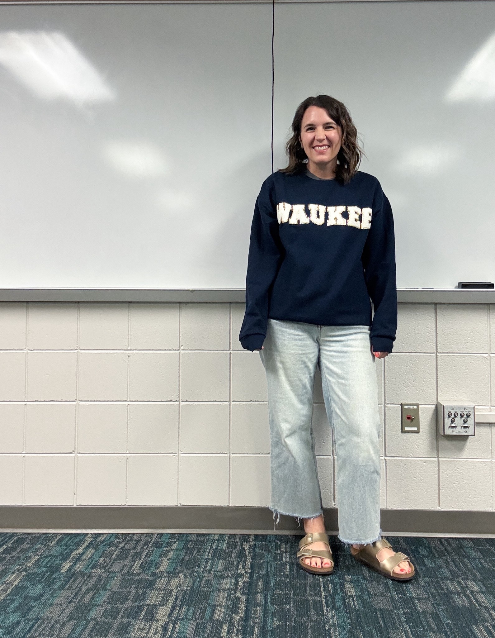 Friday fit. I got this custom chenille letter sweatshirt a few years ago. The seller doesn’t make it anymore but I found another maker. 

My jeans are old and thrifted  

#LTKStyleTip #LTKSeasonal