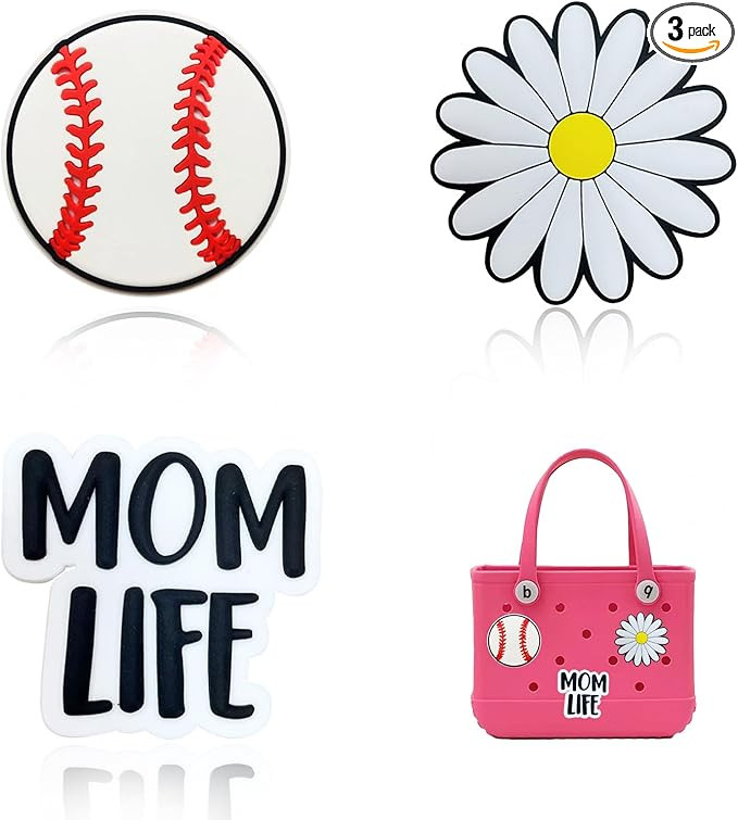 3pcs Rubber Beach Bag Accessories-PVC Rubber decoration-simple modern bag accessories Y056figure ... | Amazon (US)