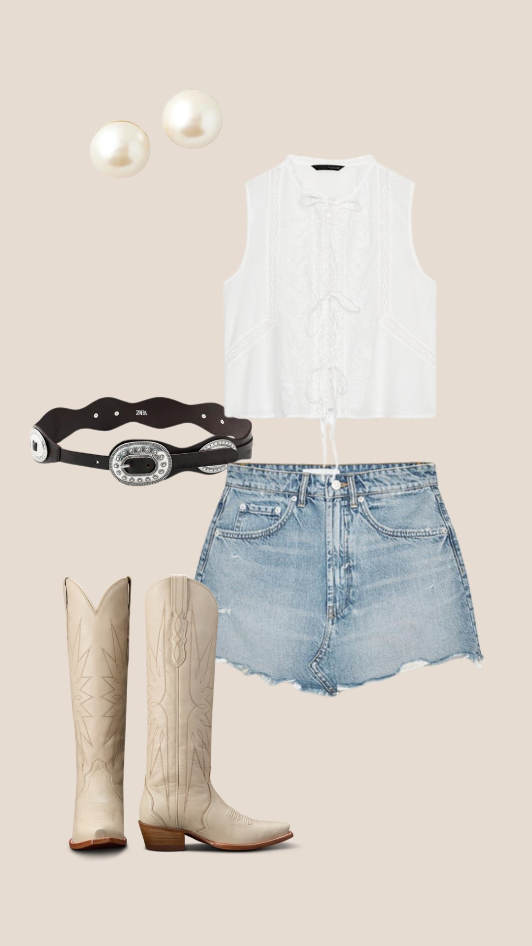 Country concert outfit inspo!! 
Top, skirt & belt are from Zara 

#LTKSeasonal #LTKFestival #LTKStyleTip