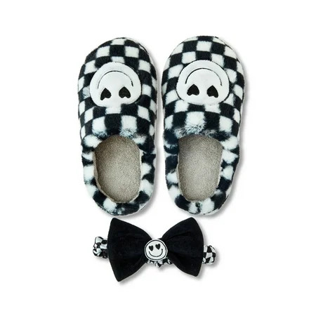 Valentine s Day Slipper and Headband Set Black and White by Way To Celebrate | Walmart (US)