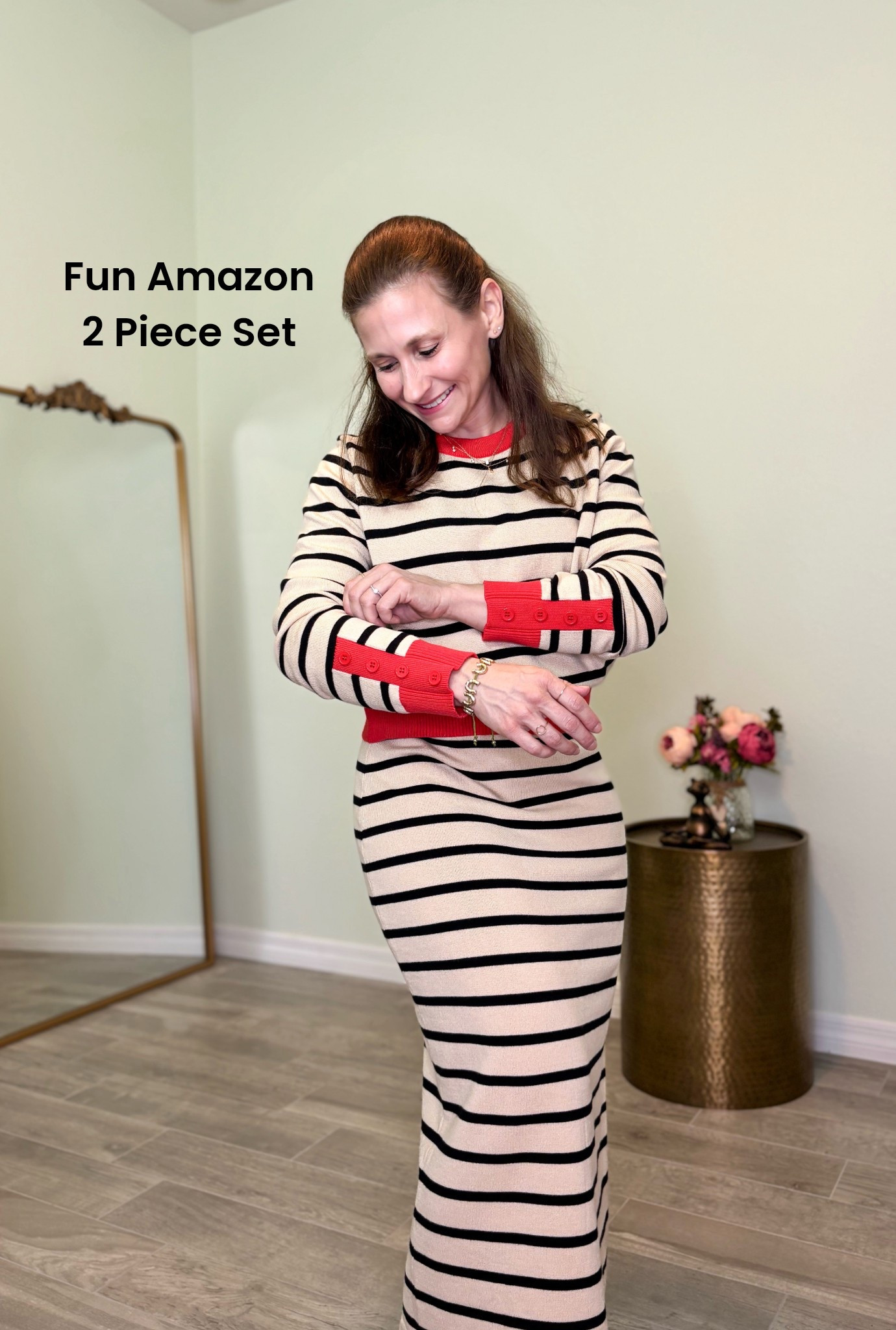Cute 2 piece sweater set from Amazon - petite friendly and available in several colors (including solid colors)

#LTKPetite #LTKootd #LTKFindsUnder50
