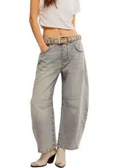Free People We the Free Good Luck Mid Rise Barrel Jeans | Belk