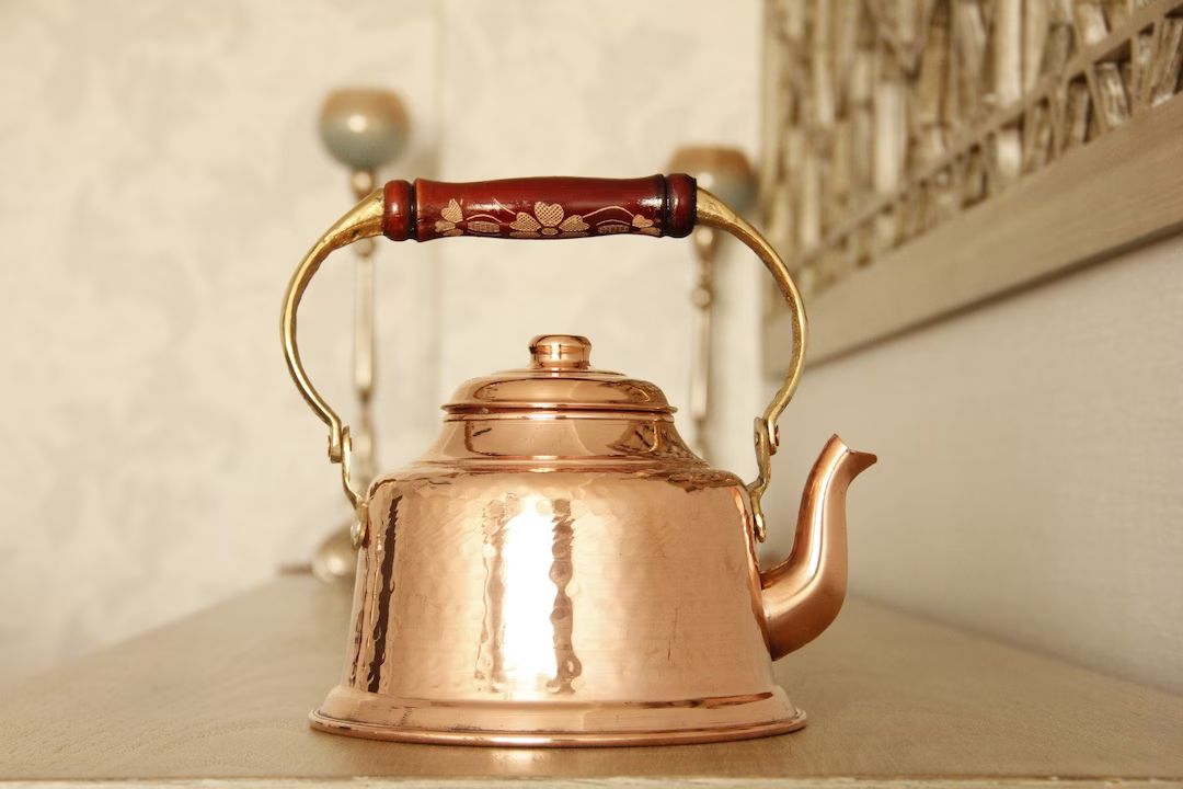 Handmade Copper Tea Kettle, Stovetop Teapot, Traditional Ottoman Copper Tea Set, Copper Herbal Te... | Etsy (US)