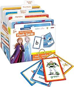 Disney Learning Flash Cards for Toddlers 2-4 Years, Toddler Flash Cards, Alphabet Flash Cards, Nu... | Amazon (US)