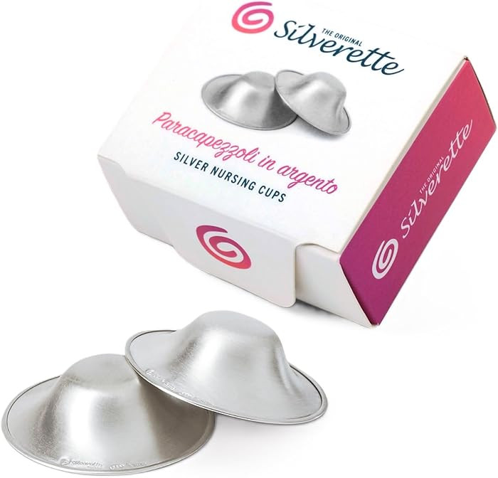 SILVERETTE® The Original Silver Nursing Cups, Nipple Covers for Breastfeeding Essentials, Model ... | Amazon (US)