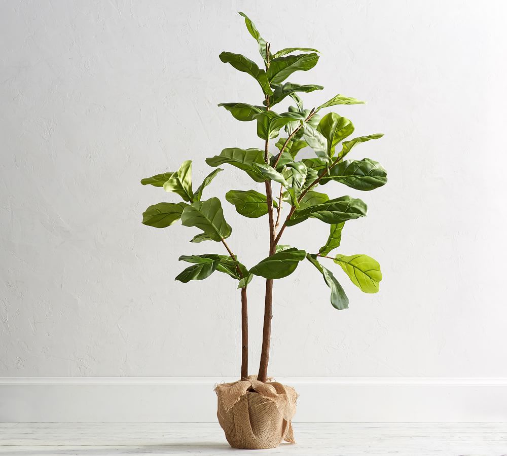 Faux Potted Fiddle Leaf Fig Tree, Medium - 5.4ft | Pottery Barn (US)