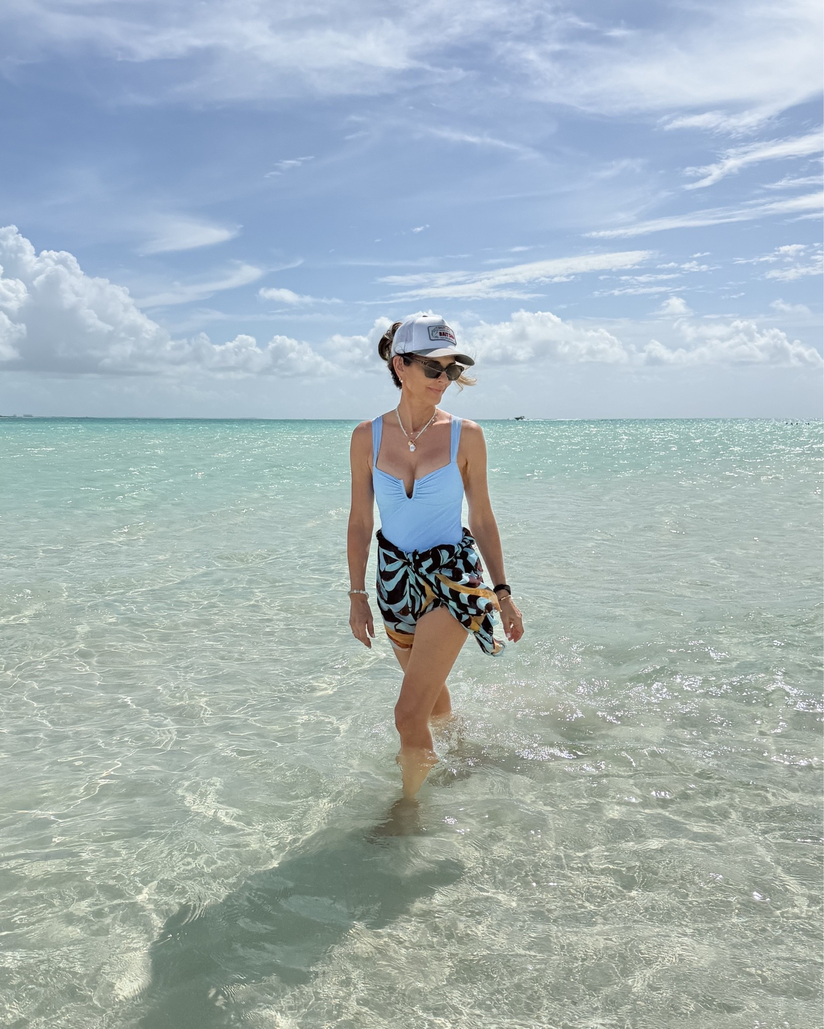 Zara wrap is really pretty! 
-suit has moderate coverage, pretty color  
-love the hat!
-bag is a longtime favorite 
-Sandals have arch support!

#LTKdayinmylife #LTKOver40 #LTKTravel
