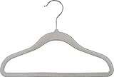 Kids Slimline Hangers, Thin Non-Slip Velvet Hangers with Pant Bar and Chrome Swivel Hook by The Grea | Amazon (US)
