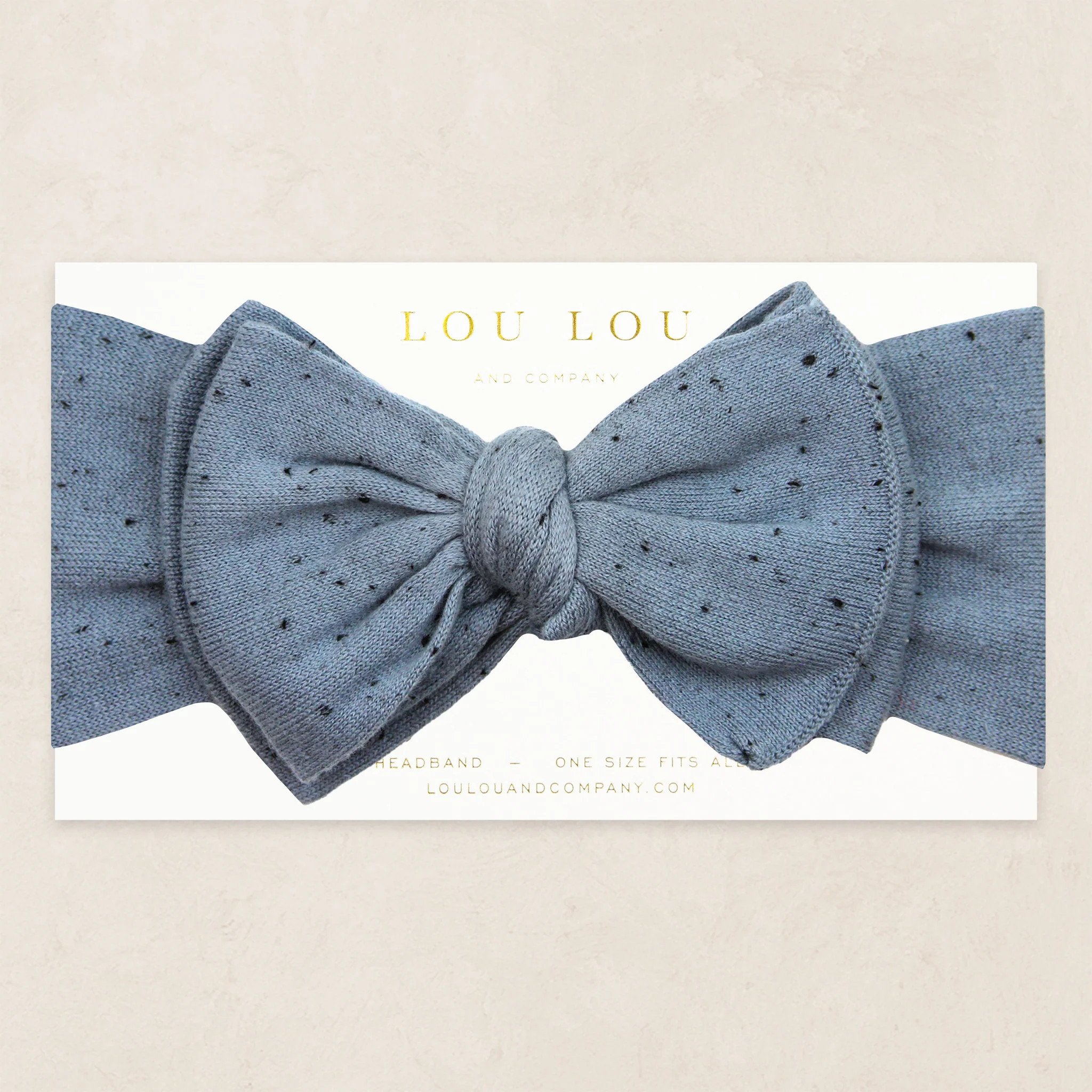 Knit Headband - Cadet Speckle | Lou Lou & Company