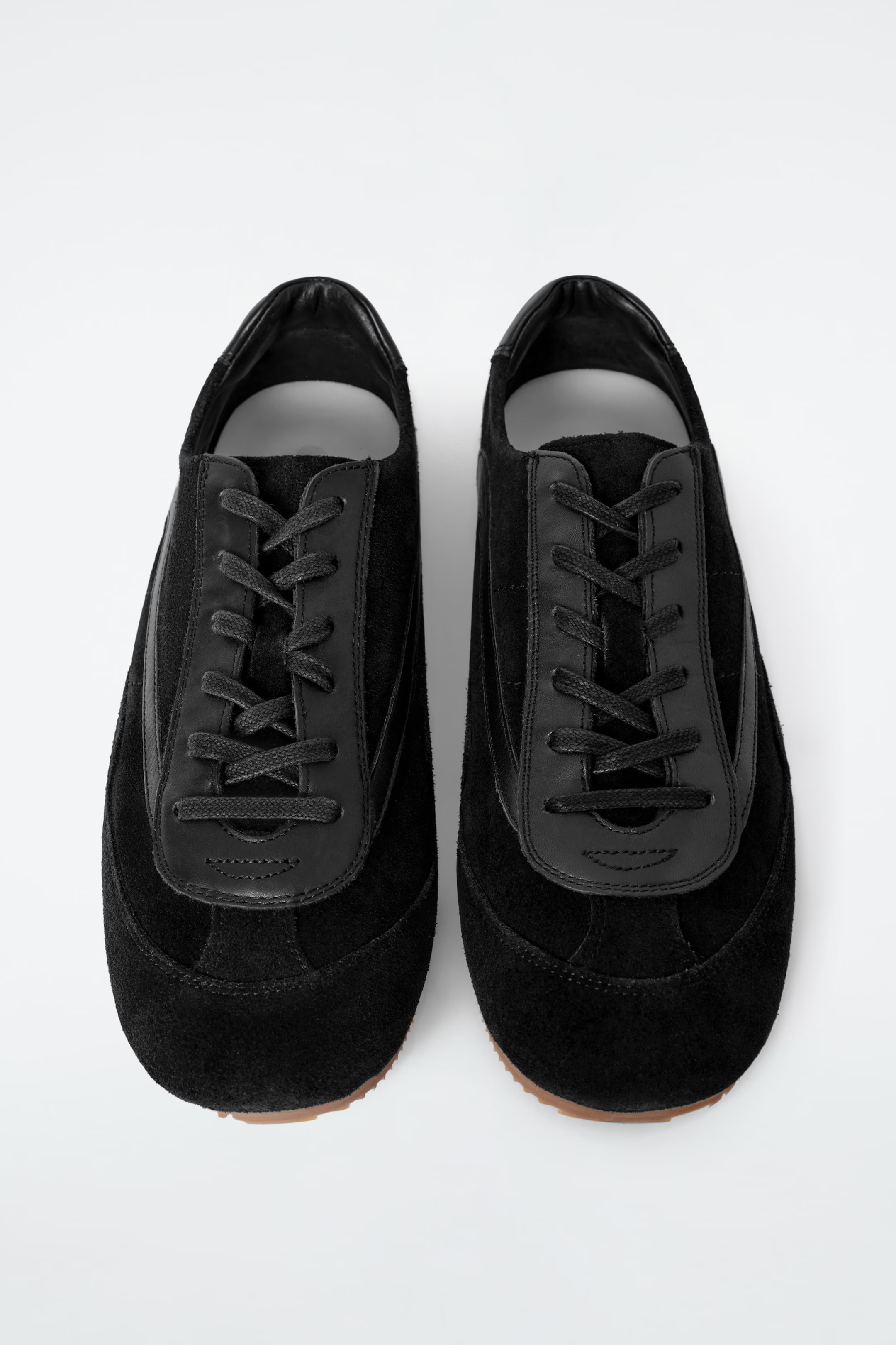 MINIMAL LEATHER TRAINERS - BLACK | COS | COS (AU)