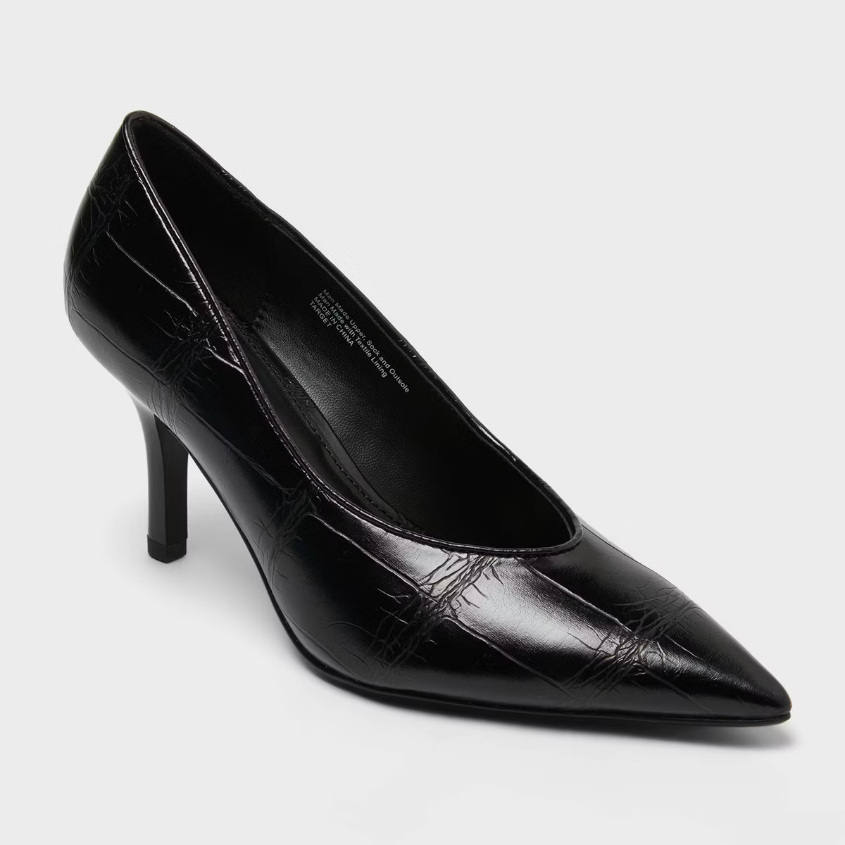 Women's Phoebe Pointed Toe Pump Heels - A New Day\u2122 Black 6 | Target