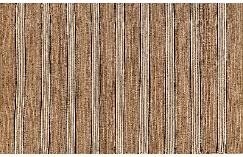 Chestnut Stripe Rug, Brown | One Kings Lane