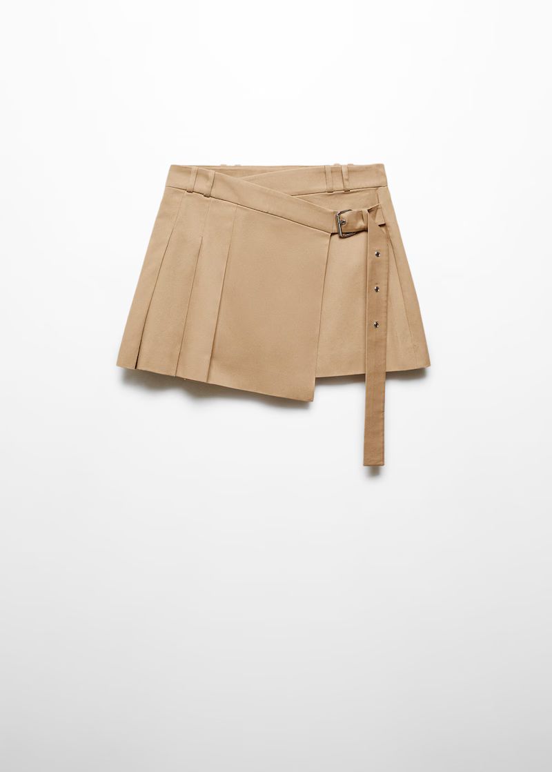 Buckle checked skirt -  Women | Mango USA | MANGO (US)