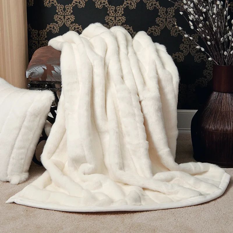 Faux Fur Lounge Throw Blanket | Wayfair North America