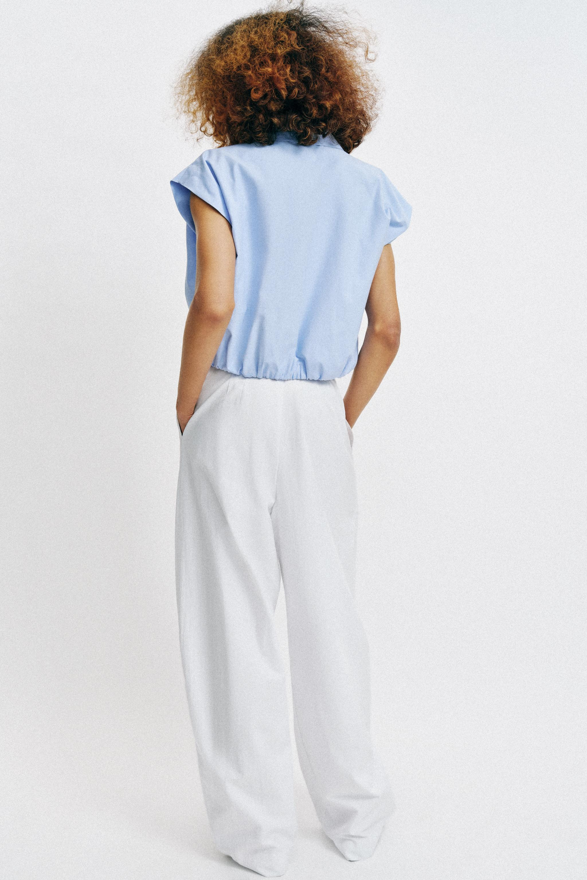 BALLOON CROPPED SHIRT | Zara US
