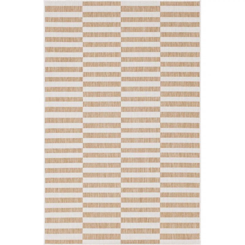 Robinson Taupe/Ivory Indoor/Outdoor Rug | Wayfair North America