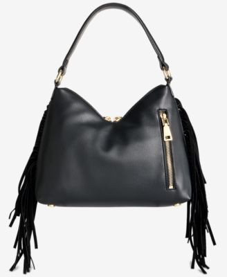Tayviss Fringe Shoulder Bag | Macy's
