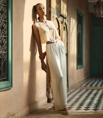 LAVON FRINGE PANT -- CANDLELIGHT | DOEN