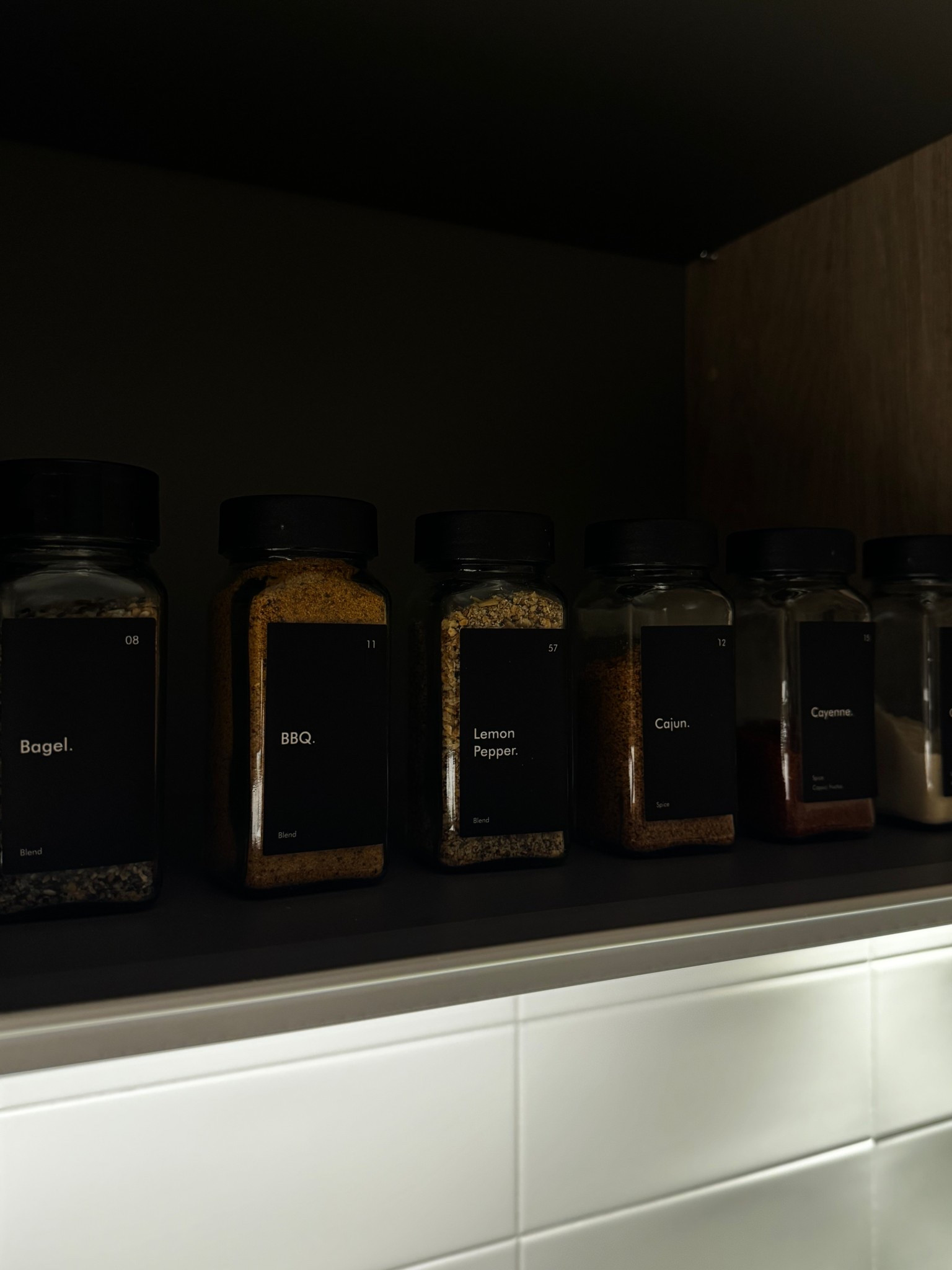 spice jars + labels 
(linked similar styles)

#LTKHome