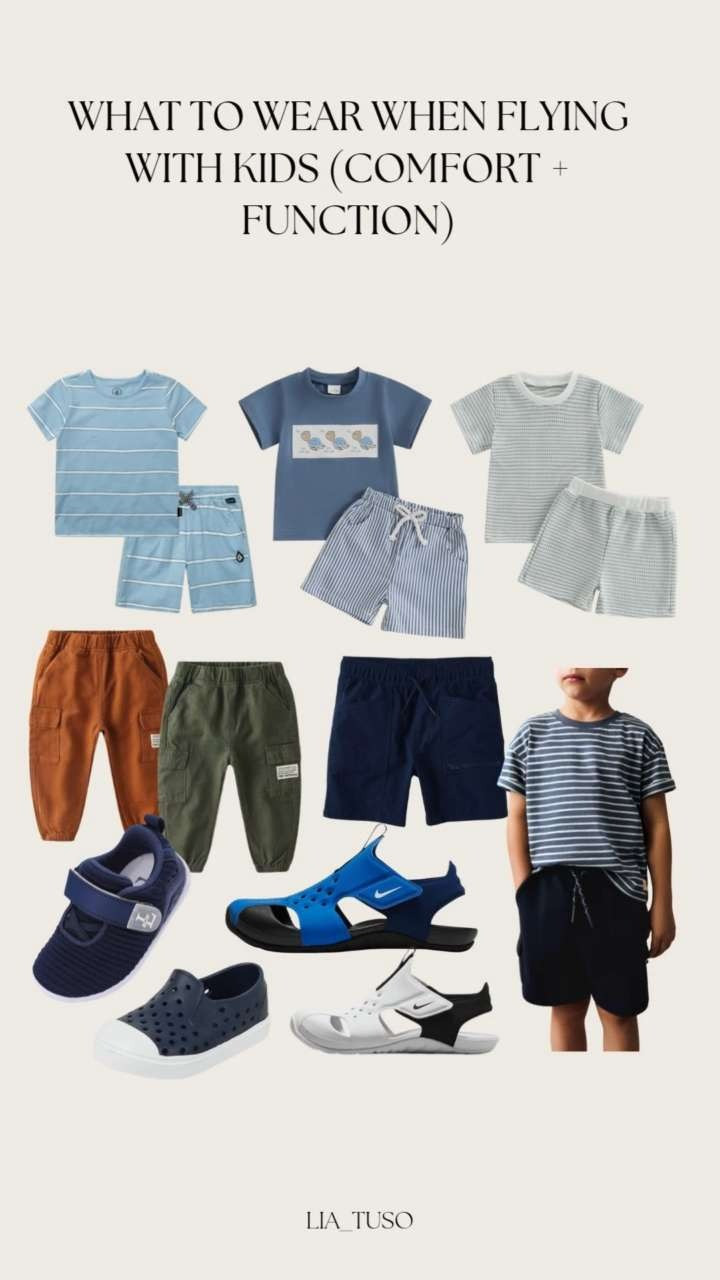 The perfect travel-day outfits for little ones—cozy, and easy to change.

#AirportOutfit #ComfyTravelStyle #MomTravelTips 

 #LTKTravel #LTKKids