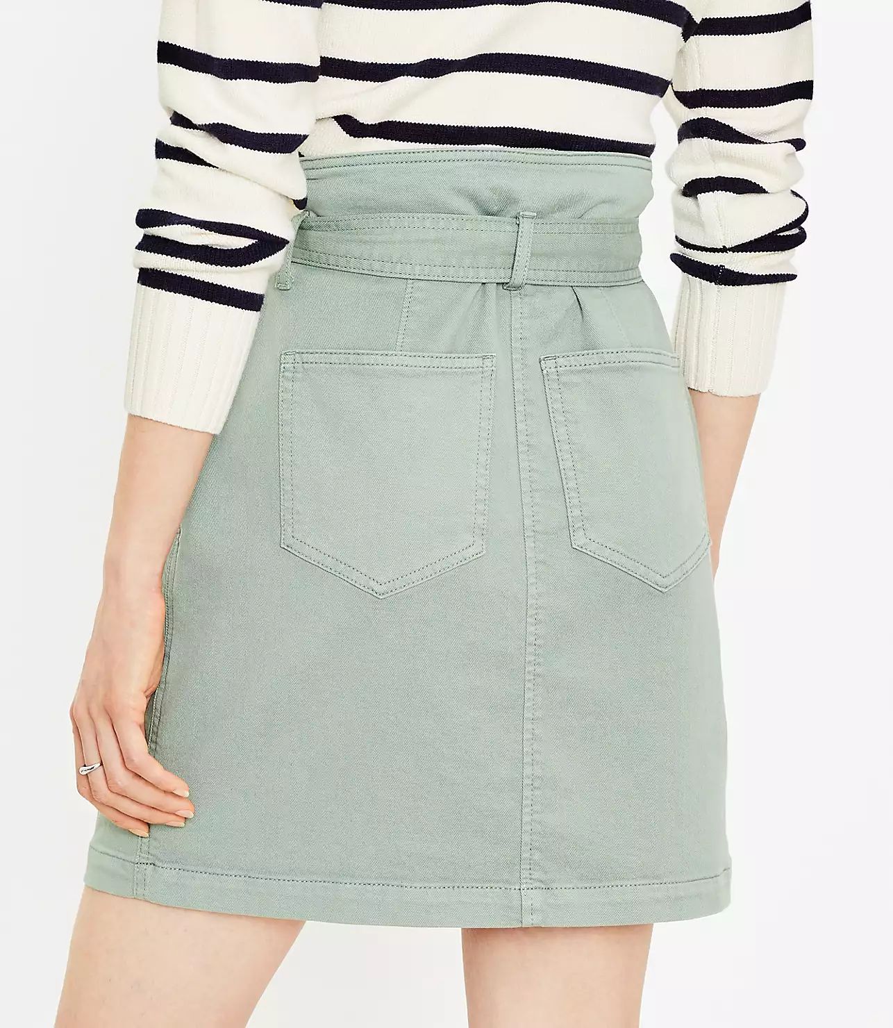 Tie Waist Pocket Skirt | LOFT | LOFT