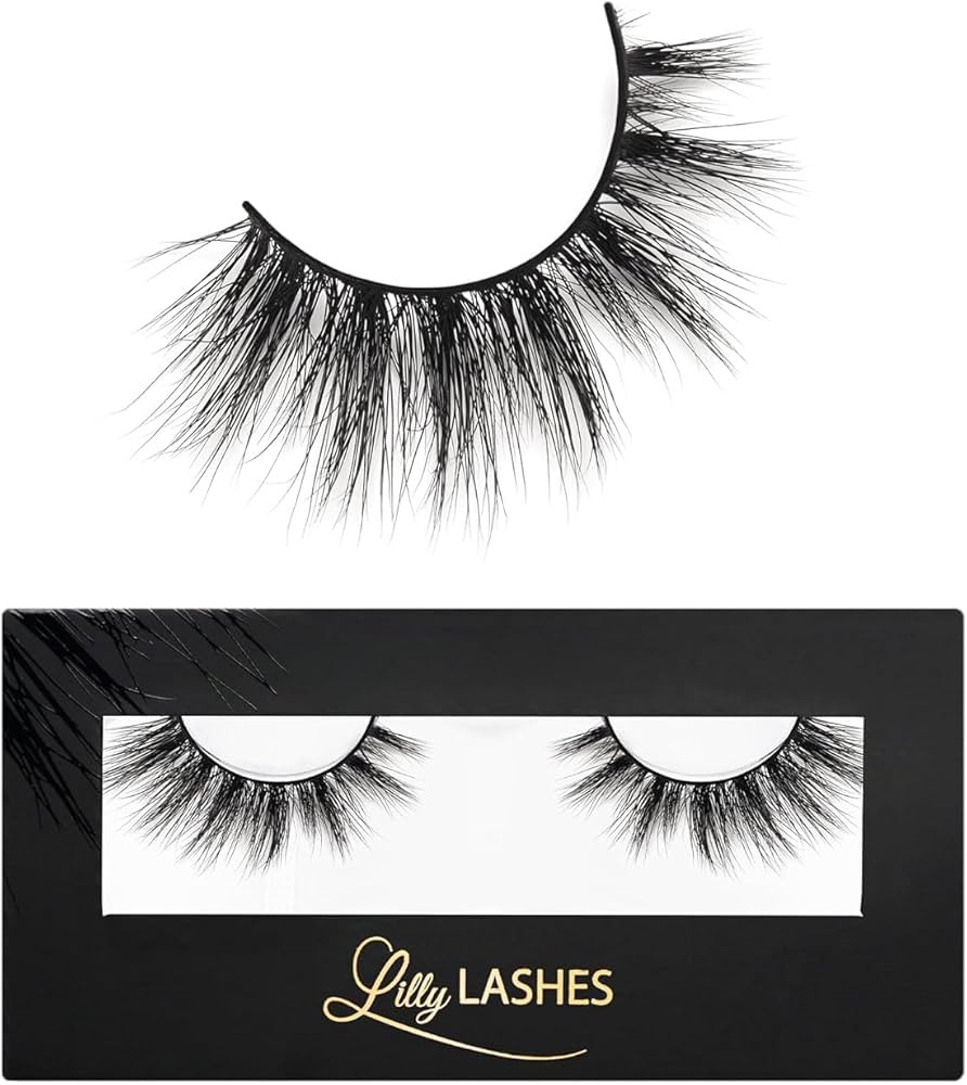 Lilly Lashes Miami Flare 3D Mink Lashes - Mink Eyelashes, The Original Lilly Lash, Wispy Lashes N... | Amazon (US)