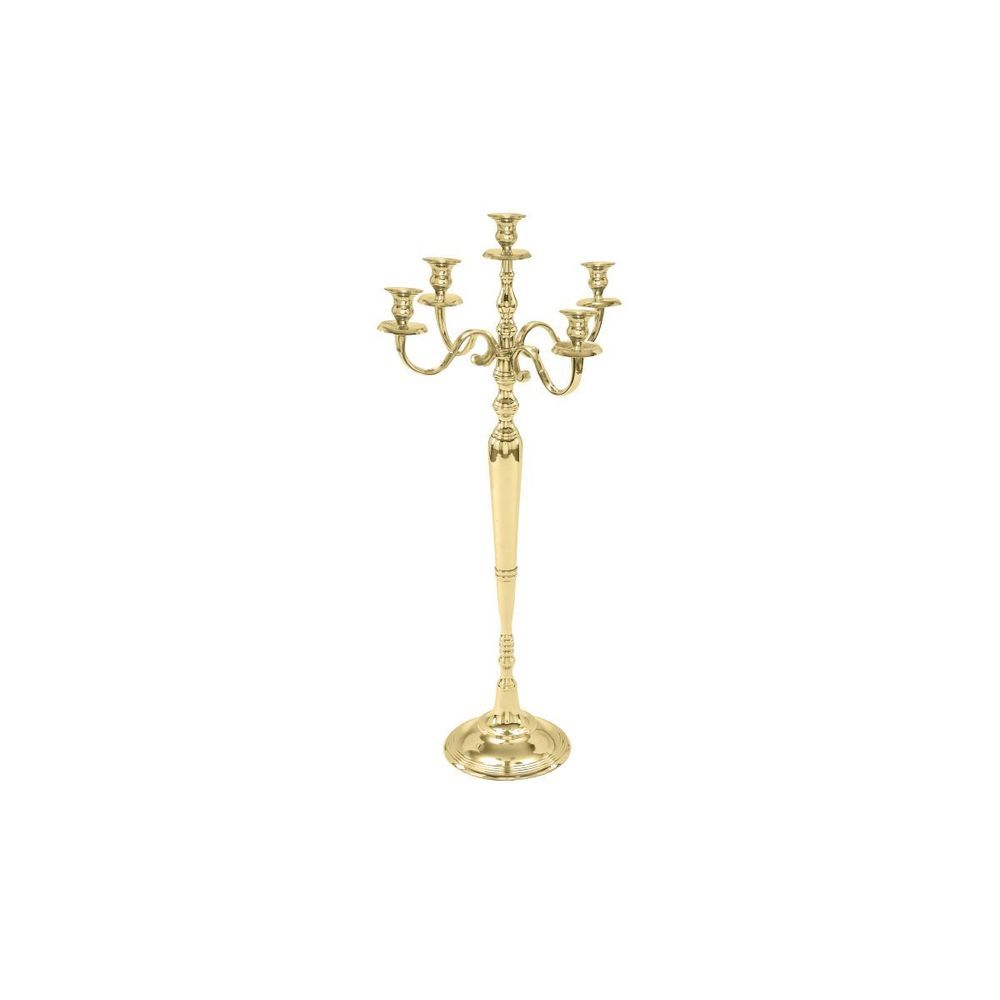 Goldtone Aluminum Candelabra (ALUM GOLD CANDLABRA 38"H, 18"W) | Bed Bath & Beyond