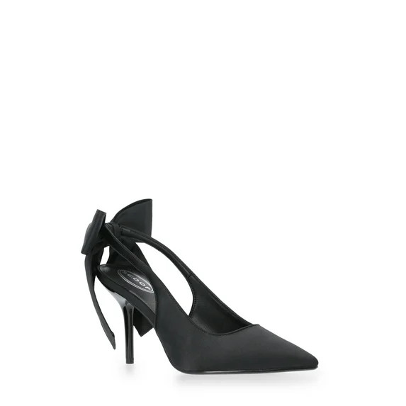 Scoop Women's Satin Slingback Heels with Bow | Walmart (US)