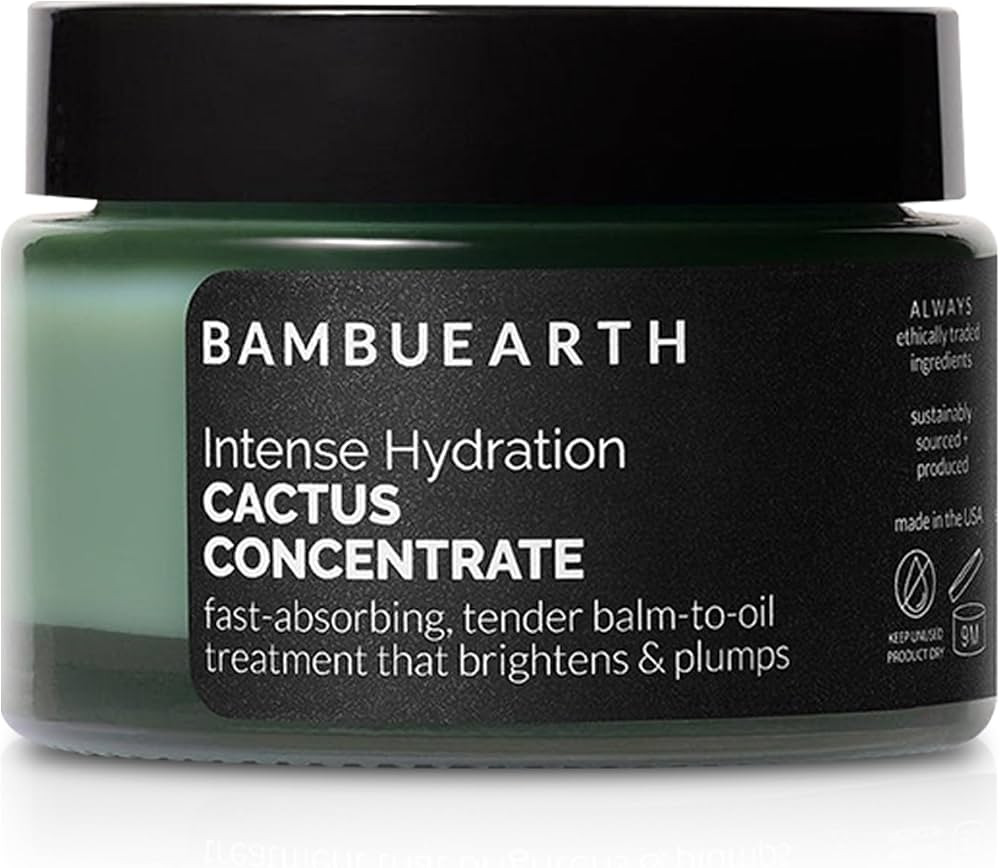 BambuEarth Cactus Concentrate Face Moisturizer (1.3 oz) - Intense Facial Hydration - Organic Ingr... | Amazon (US)