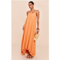 Orange Strappy Floaty Maxi Dress | PrettyLittleThing US