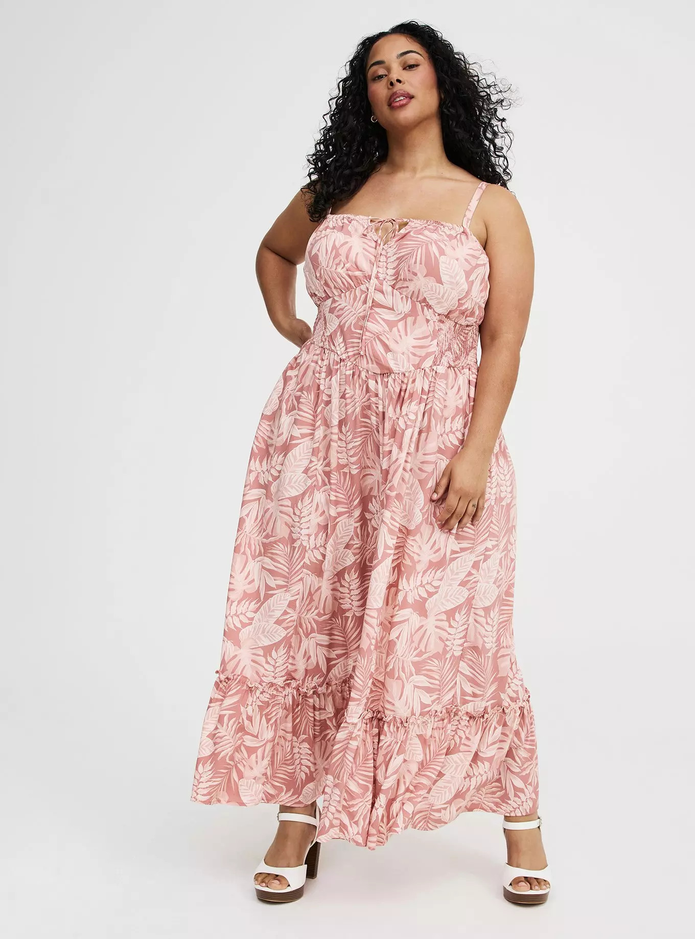 Smocked Detail Maxi Dress | Torrid (US & Canada)