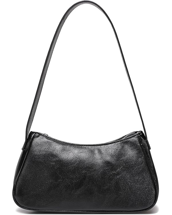 Small Shoulder Bag for Women Cute Mini Purse Trendy Vegan Leather Y2k Crescent Handbag | Amazon (US)