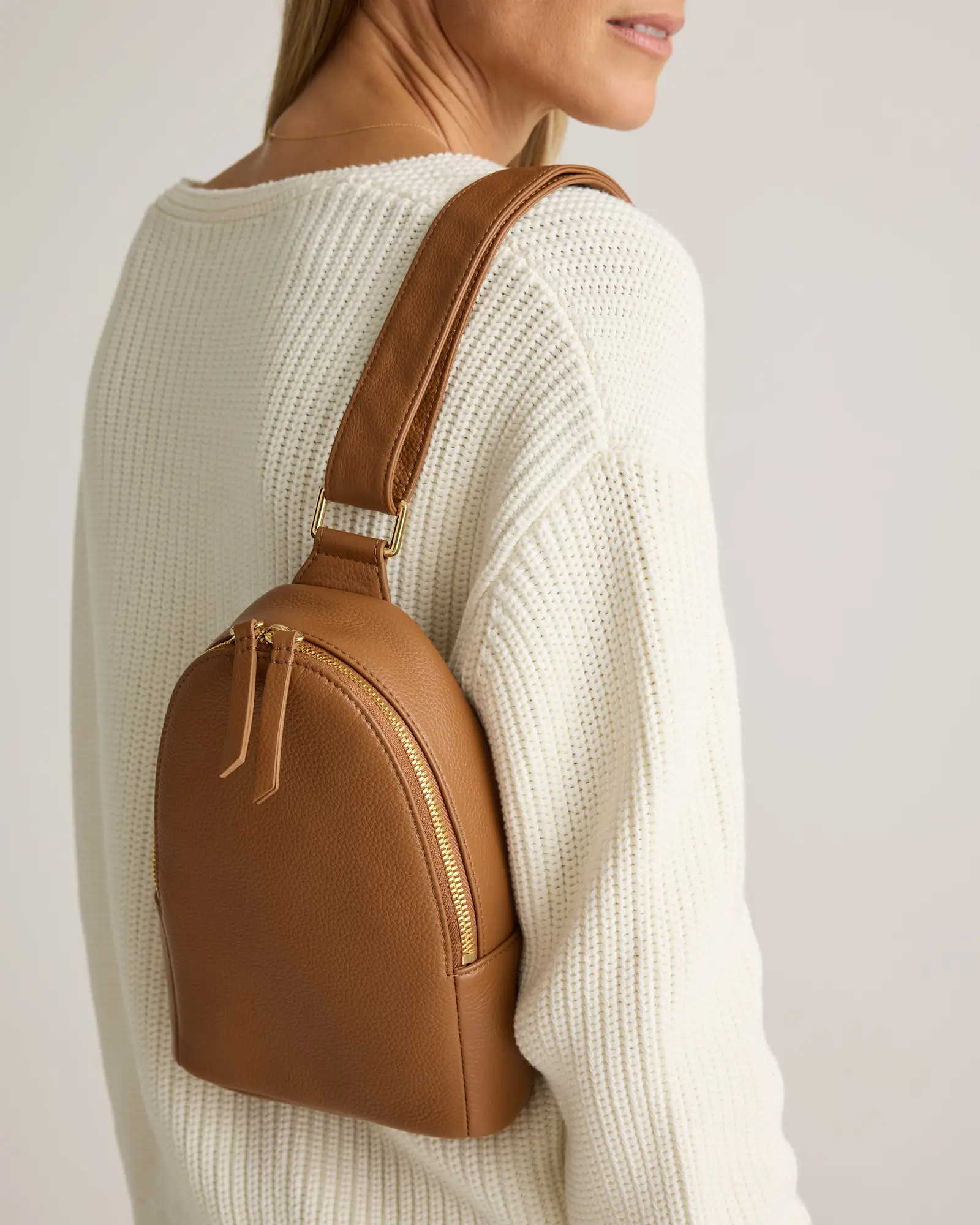 Italian Leather Sling Pack | Quince
