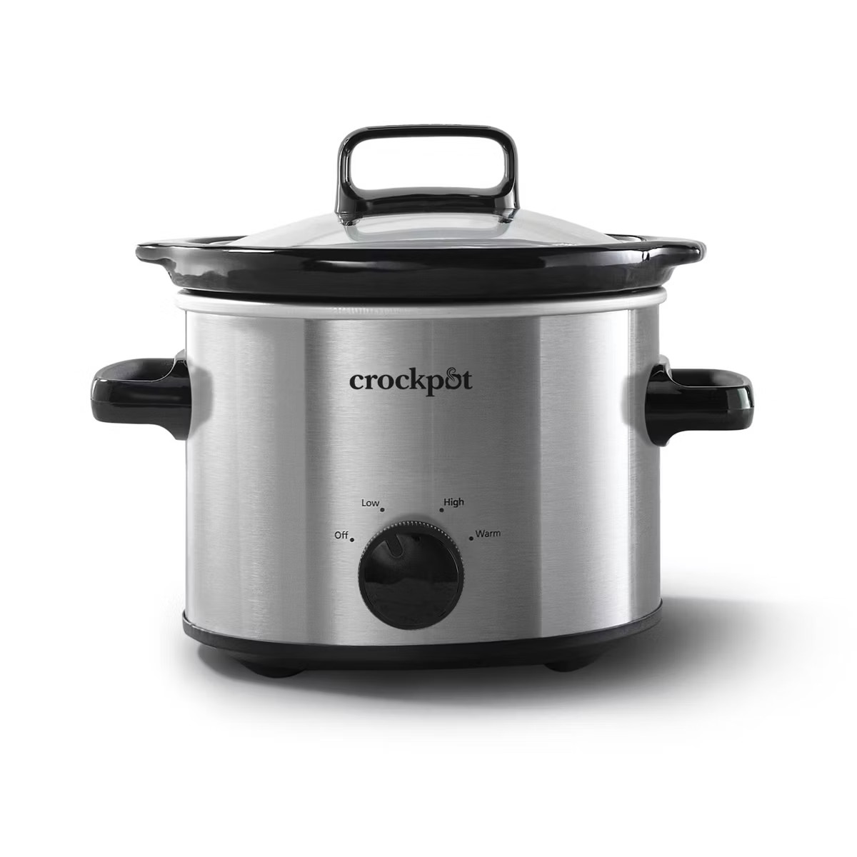Crock-Pot 2qt Manual Slow Cooker - Stainless Steel: 3 Settings, Reheat & Warmer, Stay-Cool Handle... | Target