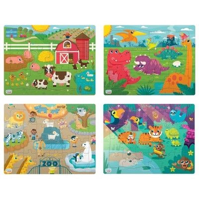 Chuckle & Roar Tray Puzzles - 4pk | Target