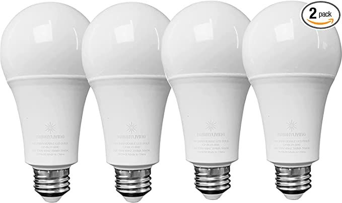 BRIGHTLIVING Emergency Rechargeable LED Bulbs, 4 Hours of Battery, Socket Cap with Button and Hoo... | Amazon (US)