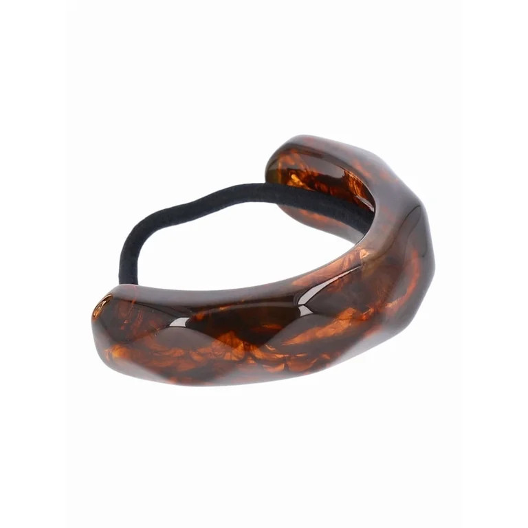 Time and Tru Women's Shell Claw Clip and Hair Cuff Set, 2-Piece | Walmart (US)