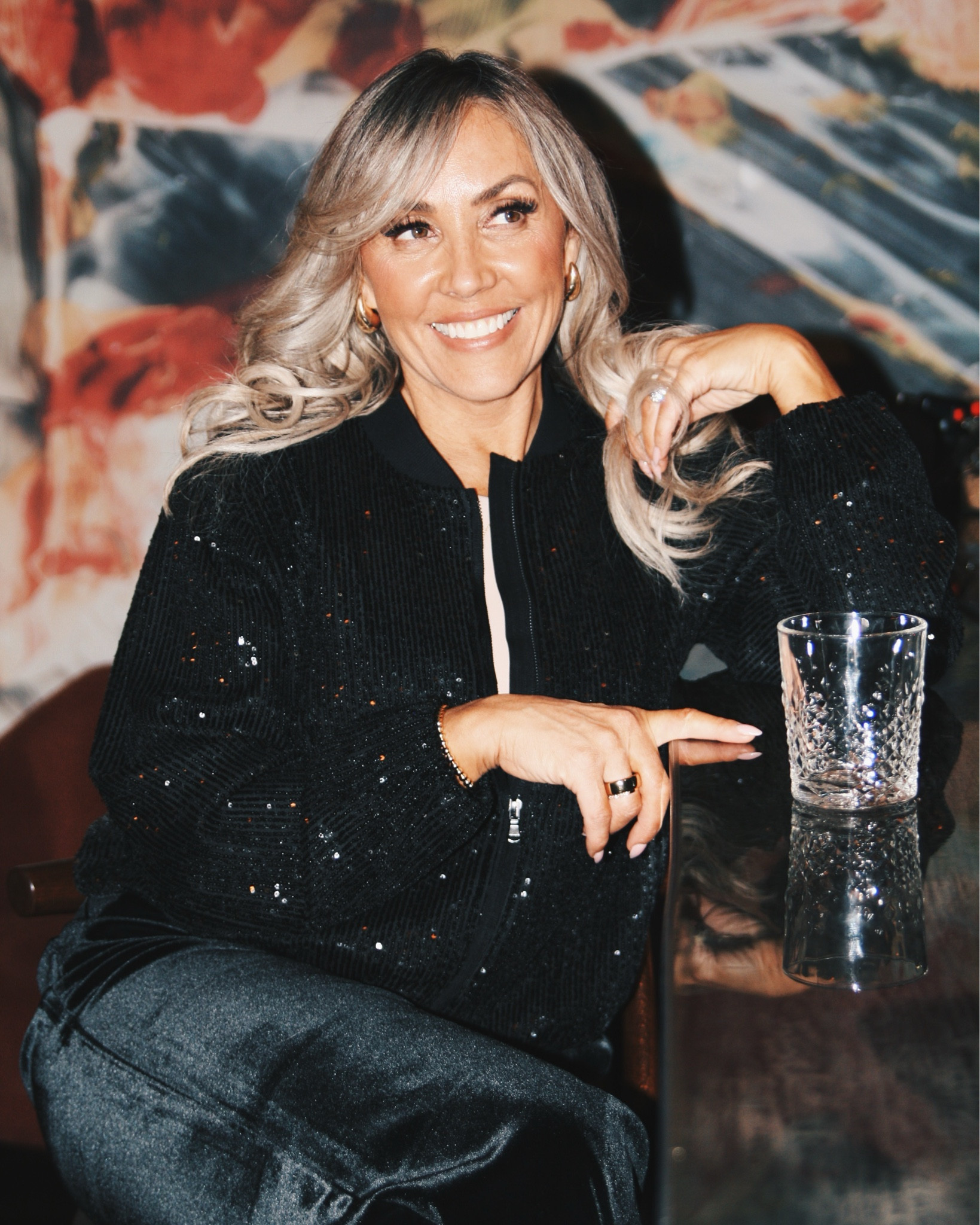 Add a little sparkle in your life with this amazing sequence bomber jacket from the LOFT! My favorite!!

#LTKOver40 #LTKTall