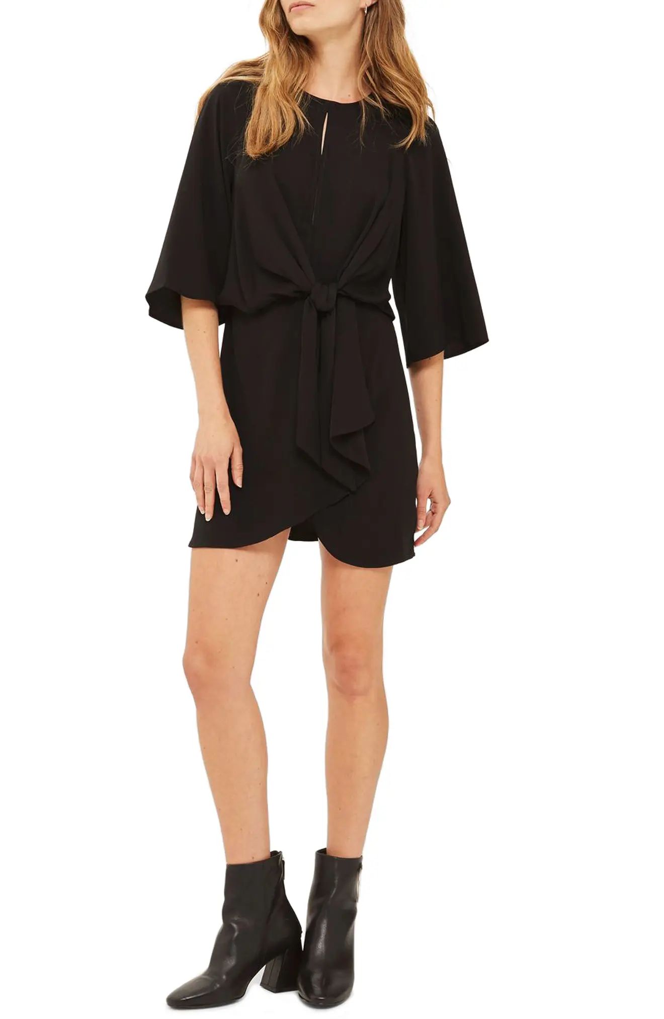 Tie Front Minidress | Nordstrom