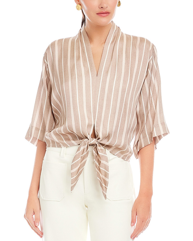 Fifteen Twenty Bernice Tie Front Blouse | Bloomingdale's (US)